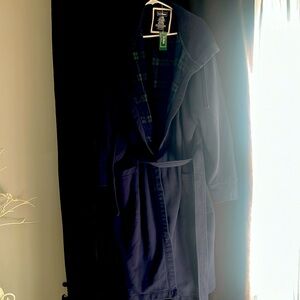 LL BEAN size L Regular Rugby Robe flannel